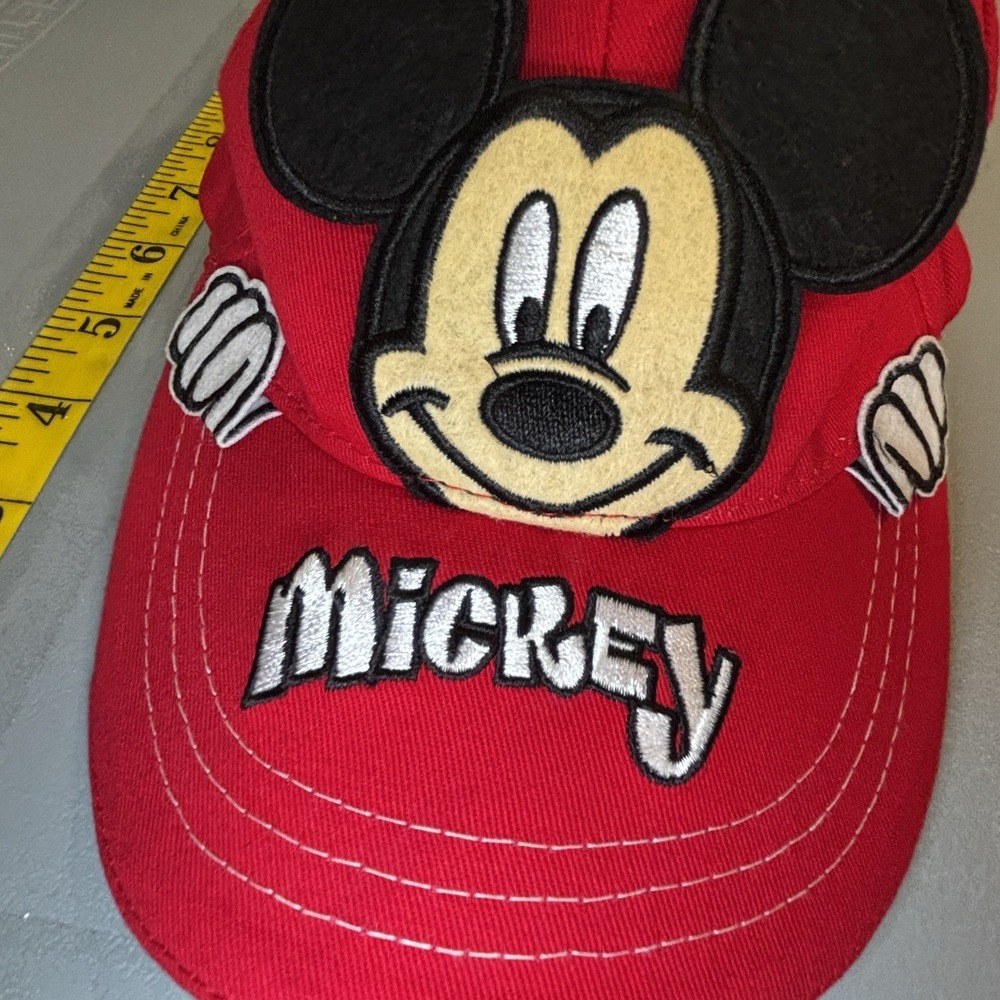 Disney Mickey Mouse Youth Ball Cap Hat Red Ears Collectible‎ Adjustable New Kids